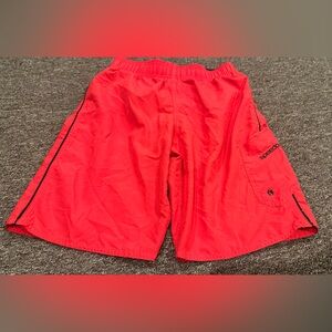 Speedo Red Swim Shorts board shorts kids trunks Boys L EUC!
